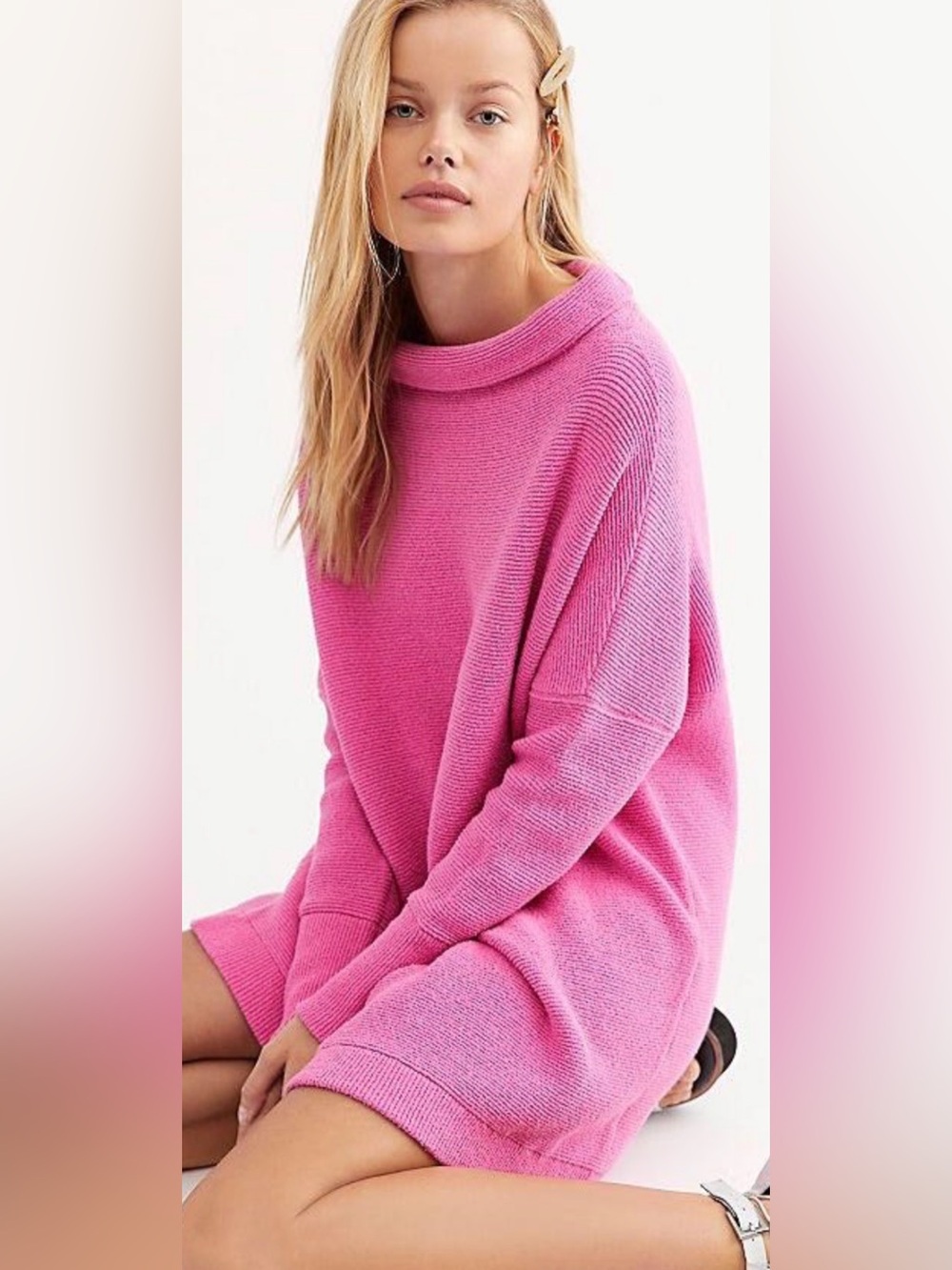 Free People Ottoman Tunic in Electric Pink - Picture 2 of 12